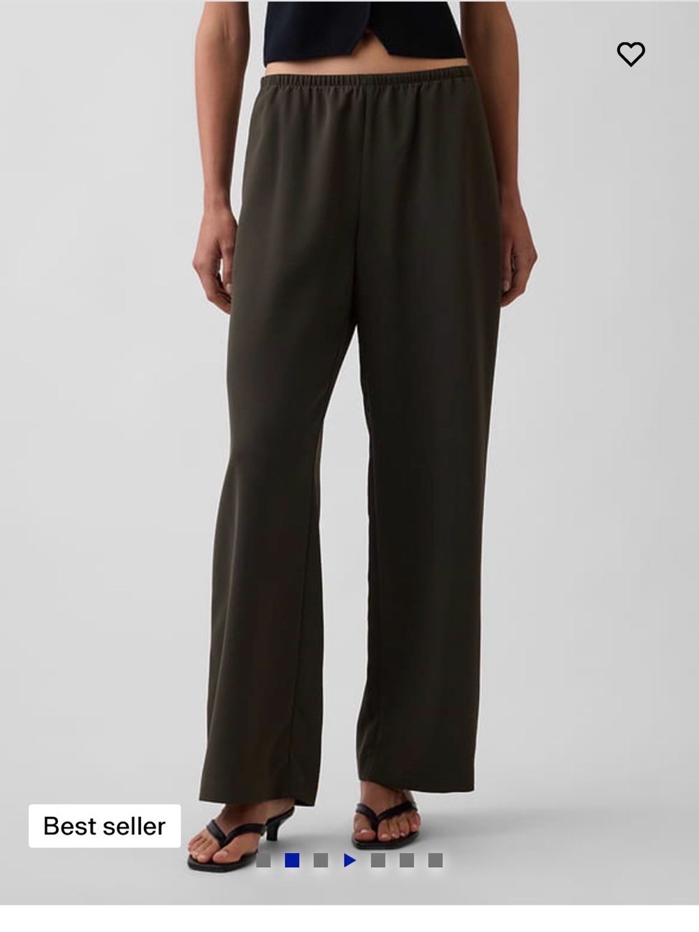 NWT Gap Easy Wide Leg Pants in Deep Woods Green